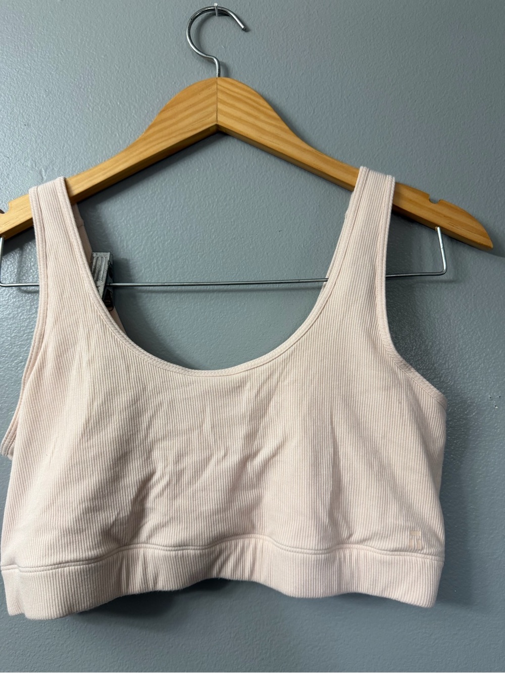 Tommy John second skin Women’s Ribbed Scoop-Neck Bralette - Light Blush XL